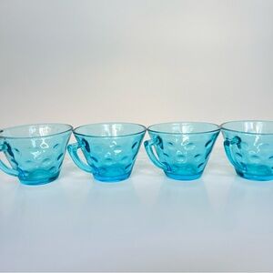 Vintage blue capri tea cups